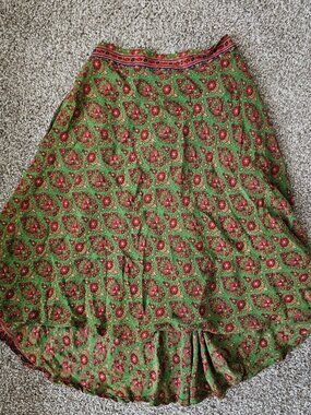 Indie Ella Boho Green Skirt